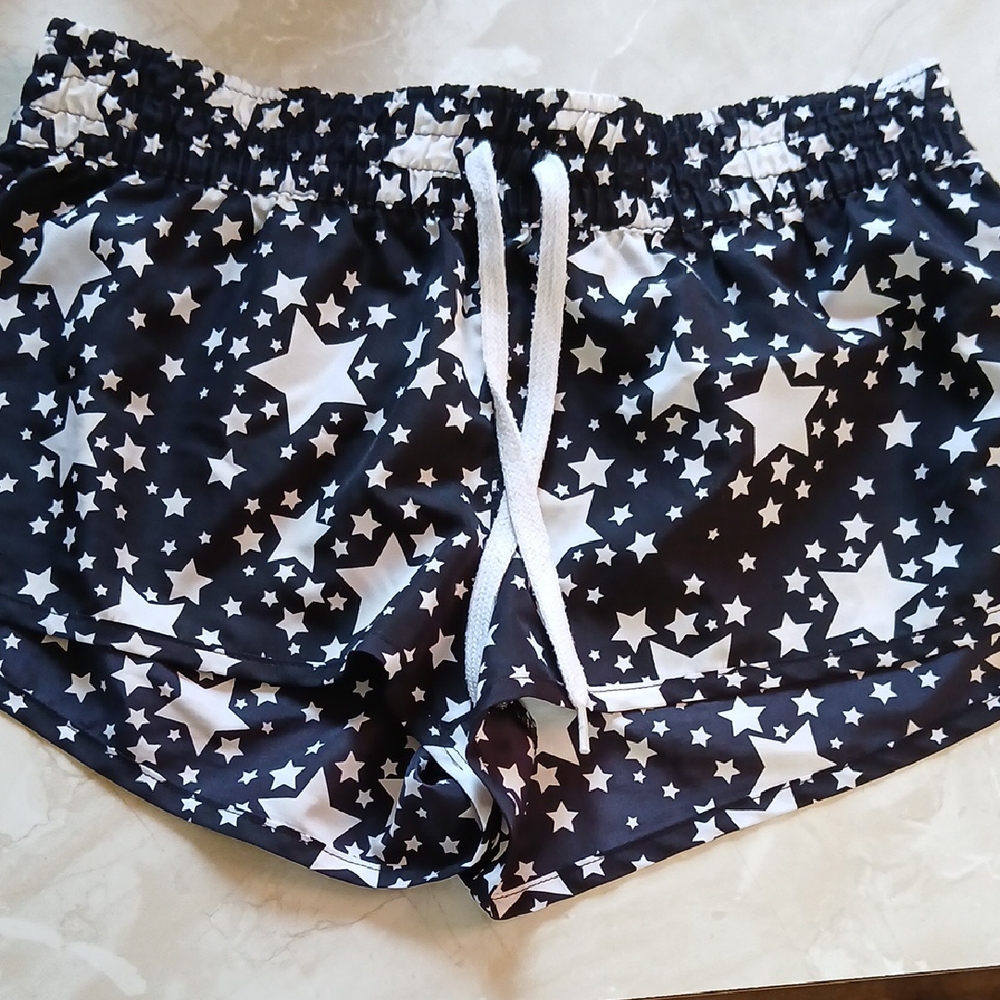 OP Black and White Star Swim Shorts